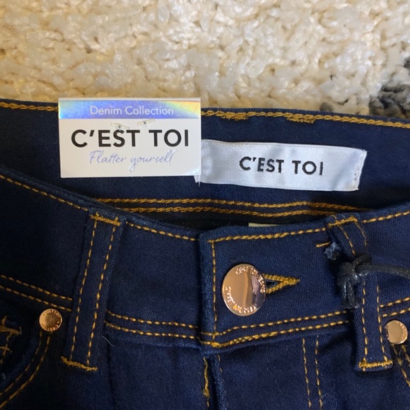 C’est toi super dark flare jeans - Picture 4 of 4